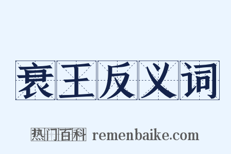 衰王反义词是什么意思的图片